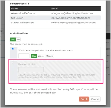 EnrollCourse_DueDateRecurringEnrollment