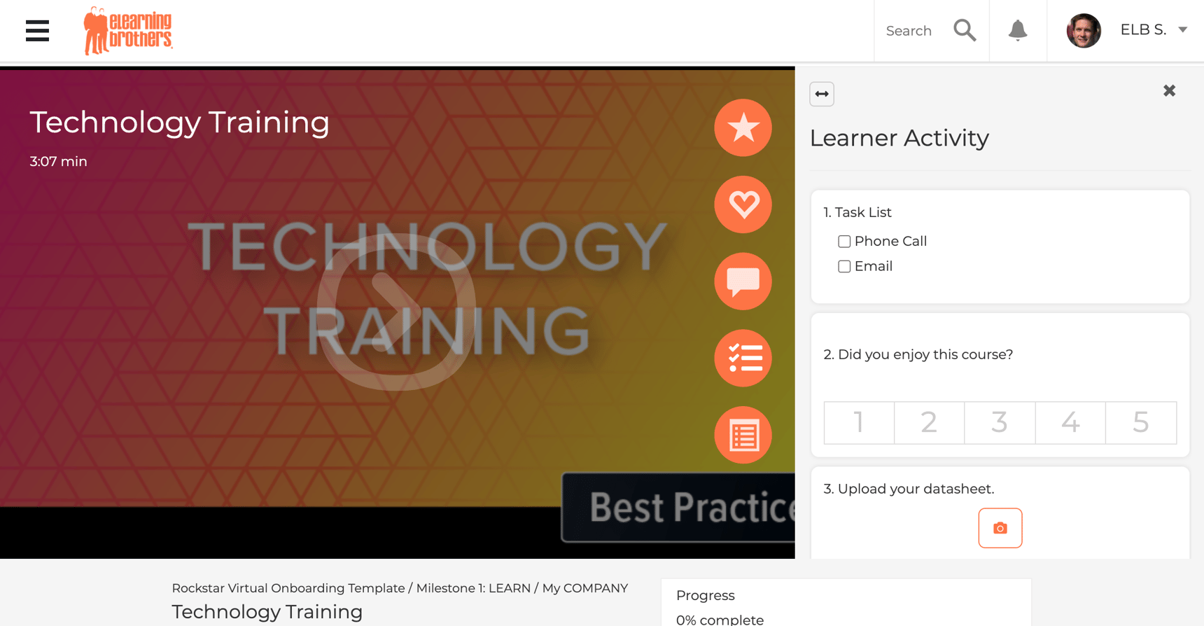 Learning Activities Sign Only For Module Learner Activities