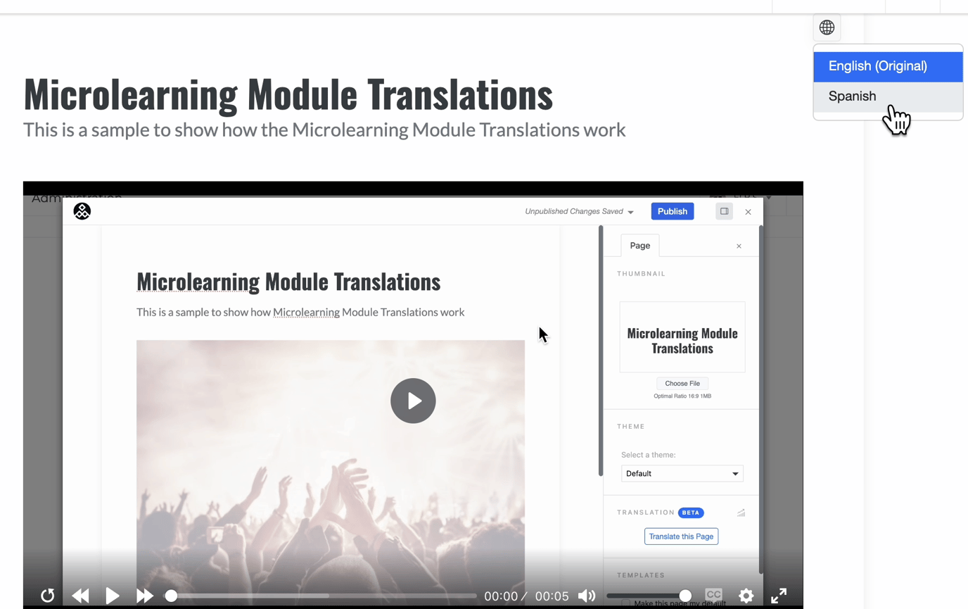 Creating and Editing a Microlearning Module