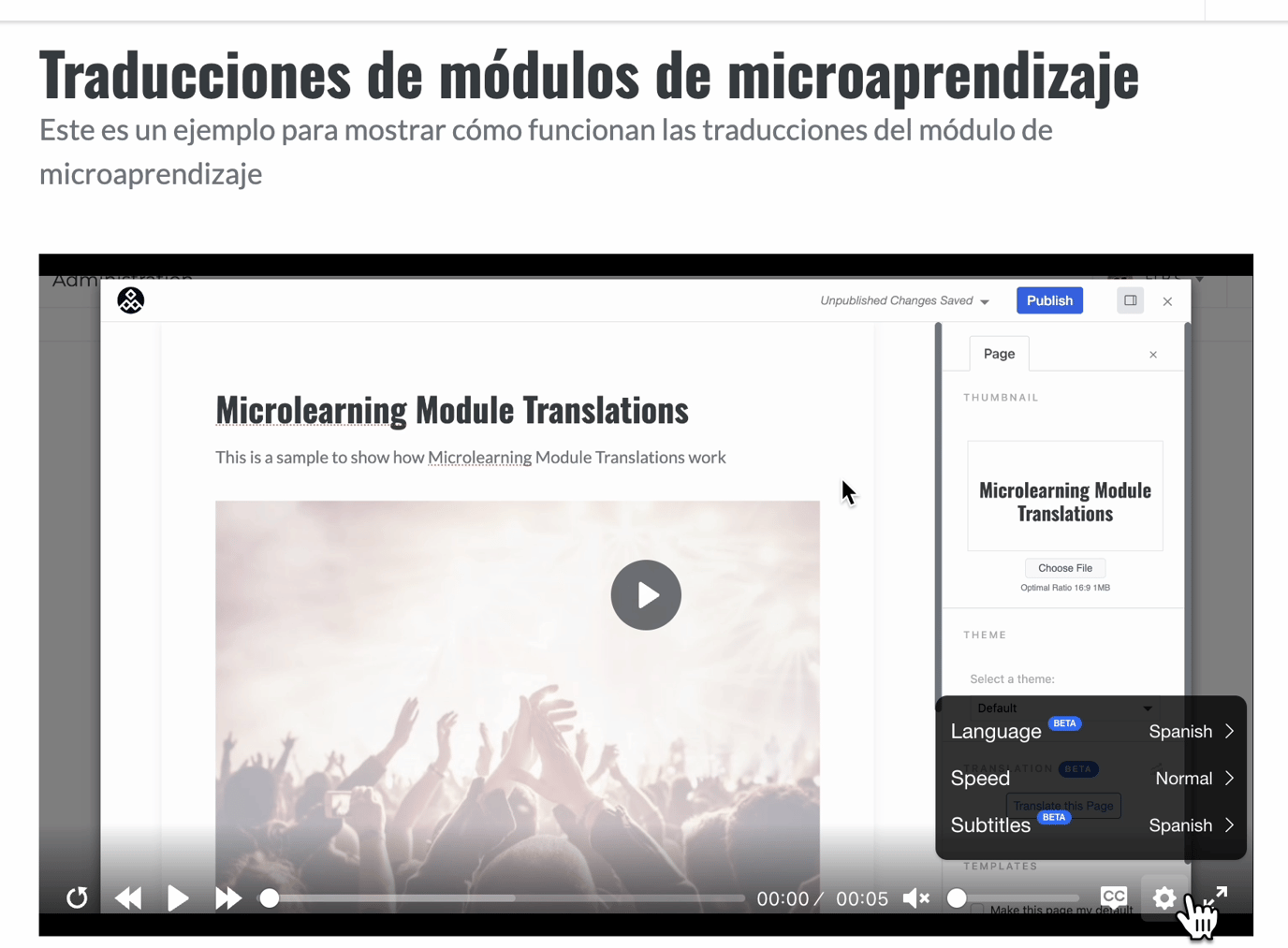 Creating and Editing a Microlearning Module